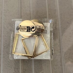 SHEIN Gold Geometric Earrings